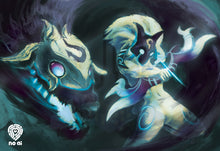 Load image into Gallery viewer, Kindred -The Eternal Hunters, 13"x19", League of Legends, Fan Art, Art Print