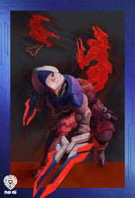 Load image into Gallery viewer, PROJECT: Zed, 13"x19", League of Legends, The Master of Shadows, Fan Art, Art Print