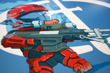 Load image into Gallery viewer, Chibi Spartan S17, 13"x19", Halo: Reach, Noble 6, SPARTAN-B312, Fan Art, Art Print